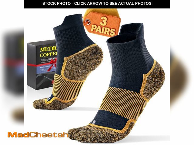 Lot 74-14380407 - Firm Copper Compression Ankle Socks 20Ã¢â¬â30 mmHg for Women &amp; Men (3 Pairs) Ã¢â¬â Medical...