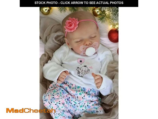 Lot 74-12713396 - JIZHI Lifelike Reborn Baby Dolls Girl, 17 Inch Real Baby Doll Soft Body Realistic Newborn Vinyl Sili...