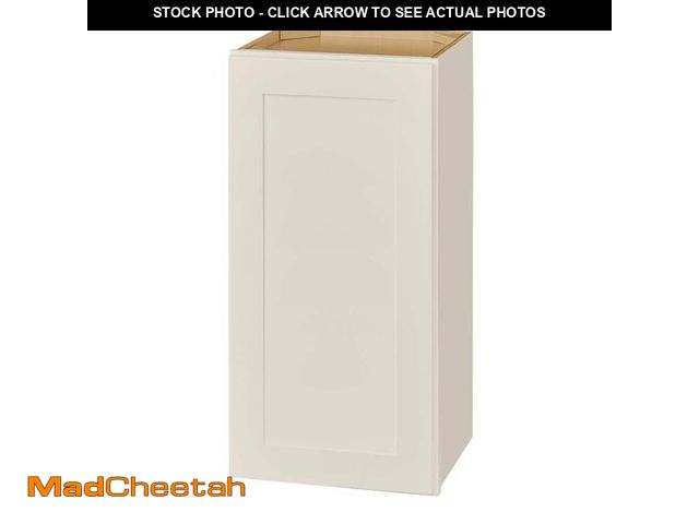 Lot 74-12892654 - Hampton Bay Avondale 15 in. W x 12 in. D x 30 in. H Ready to Assemble Plywood Shaker Wall Kitchen Ca...