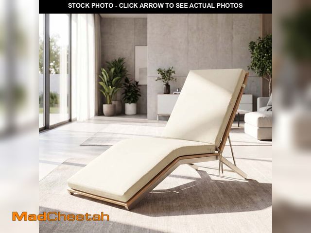 Lot 74-14352782 - YEERSWAG Outdoor Chaise Lounge Cushions, 72x21x3 inch Lounge Chaise Cushion with Ties, High Density ...