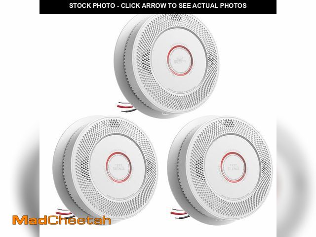 Lot 74-12717112 - SITERWELL Hardwired Interconnected Smoke and Carbon Monoxide Detector, 10 Year Product Life Alarm Sm...