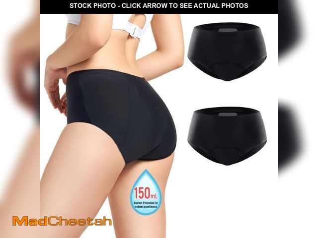 Lot 74-11551574 - Incontinence Underwear for Women 150ml High Absorbent Leak Proof Underwear Washable Womens Incontine...