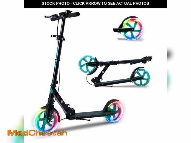 Lot 74-12803435 - Welmotive Kick Scooter for Kids Ages 6+ Teens &amp; Adults, with front handbrake and Rear Brake, and...