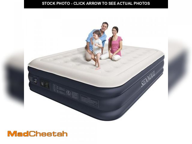 Lot 74-12052069 - SENNOUL Air Mattress Queen with Built in Pump - 2 Mins Quick Self Inflatable,16"/650lbs Max Blow Up ...