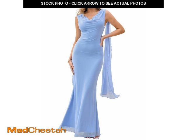 Lot 74-14212246 - Parthea Women's Summer Formal Wedding Guest Dresses Sleeveless Backless Long Elegant Evening Party M...