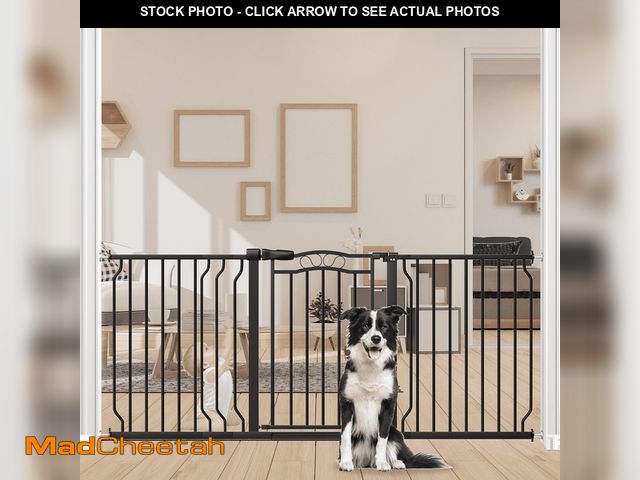 Lot 74-14071335 - FURDEAR Extra Wide Baby Gate for Doorways 62.56"-71.6" Metals Blcak - UNUSED
