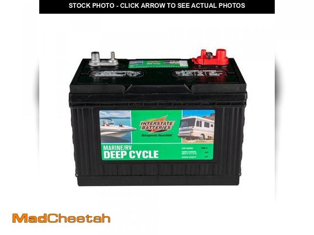 Lot 74-12493962 - Interstate Batteries Marine/RV Battery 12V 100Ah 925CCA (31M-AGM) Dual Purpose Power Pure Lead AGM R...