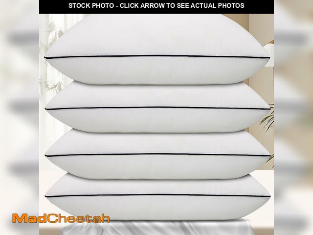 Lot 74-13955774 - Vorouhals Hotel Collection Bed Pillows for Sleeping 4 Pack King Size Cooling Pillows Set of 4 for Ba...