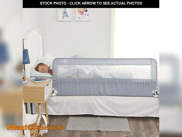 Lot 74-12884844 - Regalo Extra Long Hideaway Metal Bedrail, Gray Baby/Toddler Safety Bed Rail - UNUSED