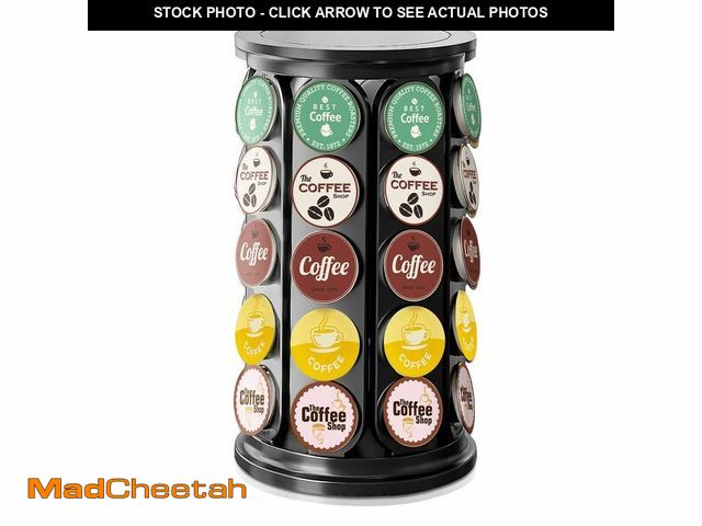 Lot 74-14053713 - TOMSHUB K Cup Holder, Coffee Pod Storage Carousel Holder Organizer Compatible with 40 Keurig K-Cup P...