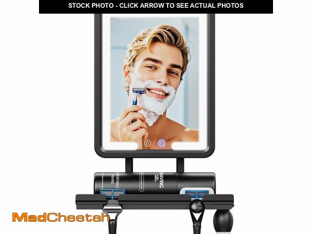 Lot 74-14475214 - eeuuty Heated Shower Mirror Fogless for Shaving (Gen 3) - 3 Colors Stepless Dimmable Lights, Anti-Fo...