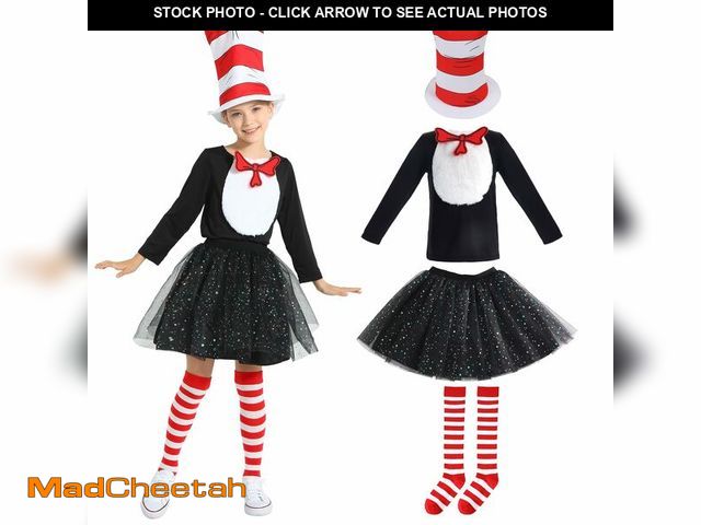 Lot 74-13719731 - Sincere Party Girl's Cat Costume Set, Cat Role Play Book Week Celebration Dress Up Costume for Girls...