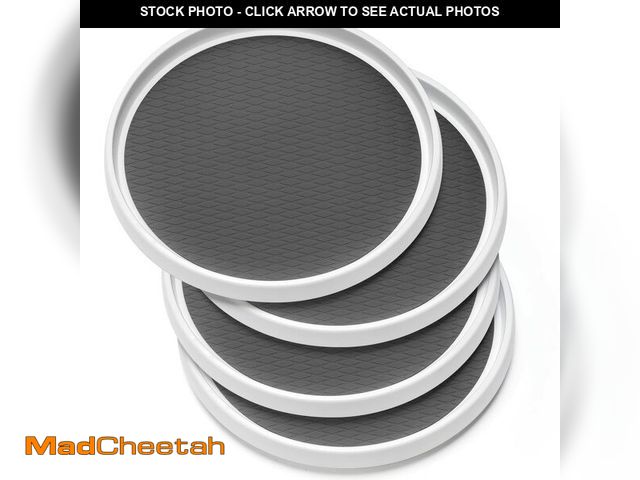 Lot 74-13548226 - Set of 4, 10 Inch Non-Skid Lazy Susan Organizers - Turntable Rack for Cabinet, Pantry Organization a...