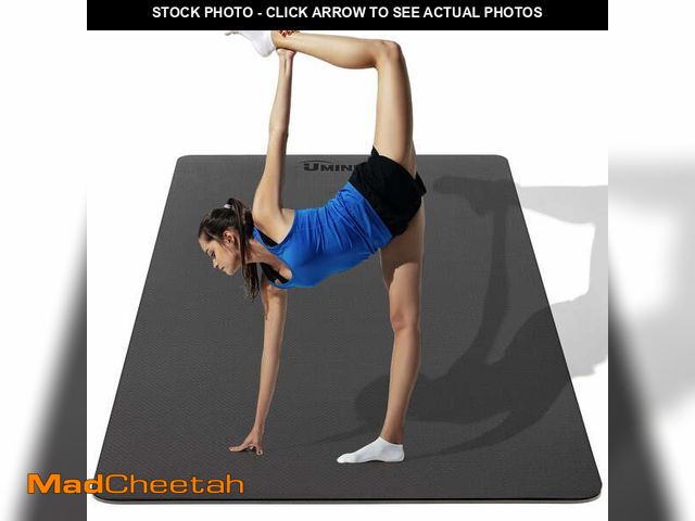 Lot 74-14087811 - Yoga Mat for Men and Women 2/5 Inch Extra Thick All-Purpose TPE Fitness Mat, Non-Slip and Eco Friend...