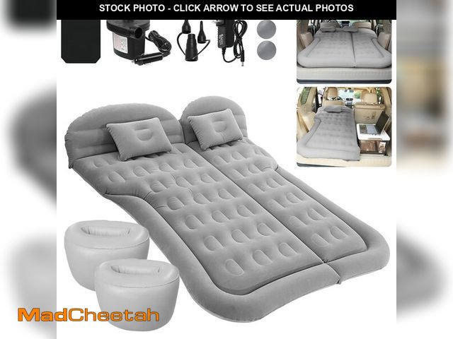 Lot 74-12713221 - ISWEES Car Bed SUV Air Mattress, Car Air Mattress with Home Power Adapter, Electric Pump, 2 Inflatab...