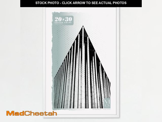 Lot 74-12399948 - MCS Foundation 20x30 Poster Frame Traditional White, Vertical &amp; Horizontal Wall Hanging Large Pi...