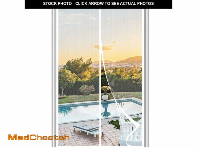 Lot 74-14429240 - METAONLY Magnetic Screen Door Mesh, Works for Patio, Sliding Door, Keeps Bug Mosquito Out, Fresh Air...