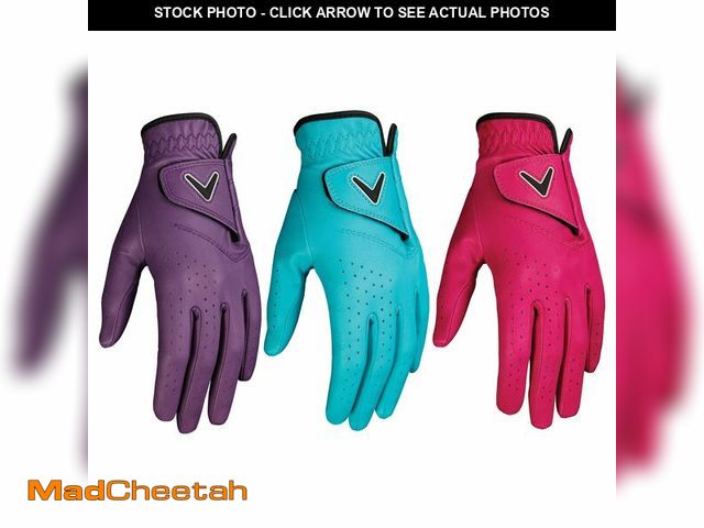 Lot 74-12451706 - Callaway Golf Opti Color Glove (Worn on Left Hand, Ladies (3-Pack), Medium, Multi Color) - USED