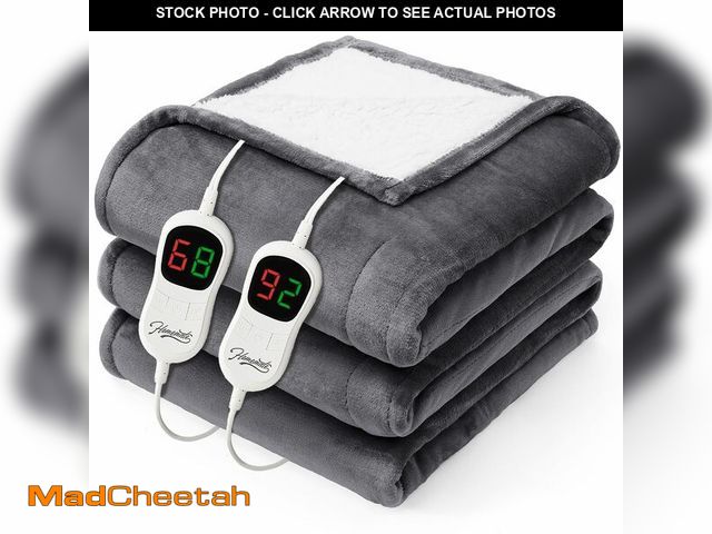 Lot 74-13544005 - Homemate Heated Electric Blanket King Size - 100"x90" Heating BedBlanket Throw with 10 Heating Level...