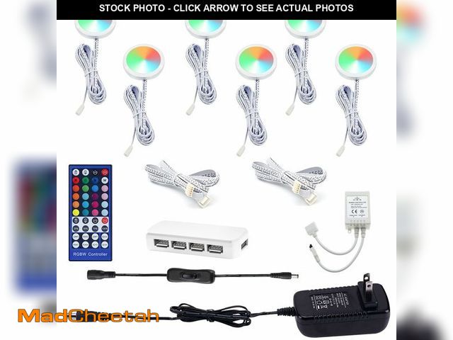 Lot 74-13539863 - AIBOO Color Changing Christmas Xmas Decor Under Cabinet LED Lighting IR Remote Control Multi Color P...