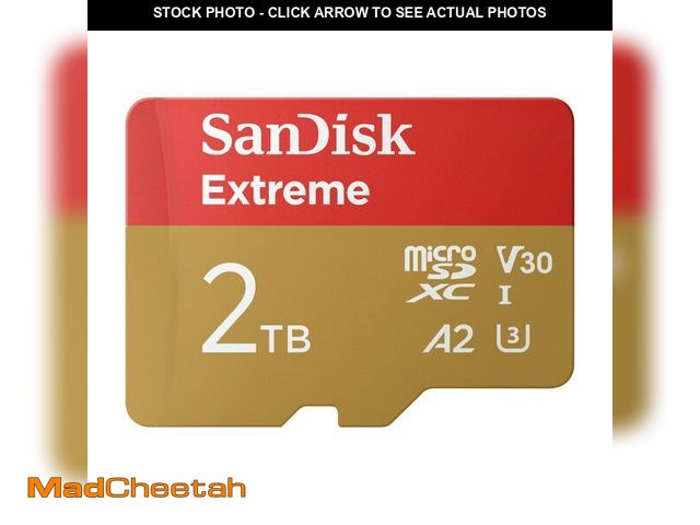Lot 74-13629779 - SanDisk 2TB Extreme microSDXC UHS-I Memory Card with Adapter - Up to 240MB/s, C10, U3, V30, 4K, 5K, ...