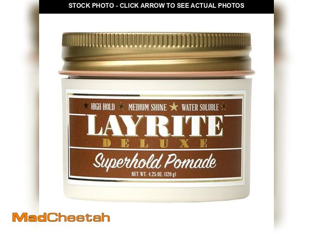 Lot 74-12714005 - Layrite Superhold Pomade, 4.25 oz Orange - USED