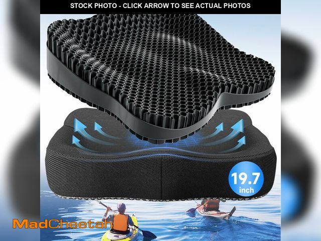 Lot 74-12700487 - Extra Thicker Kayak Seat Cushion, Waterproof Kayak Gel Seat Cushion for Long Sitting Coccyx Sciatica...