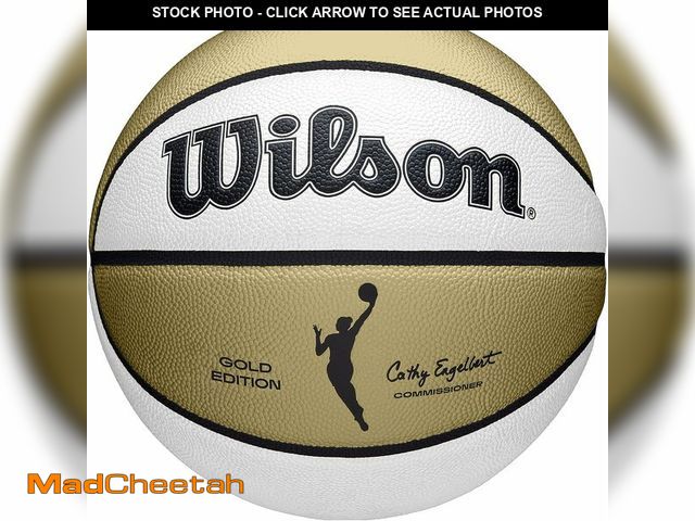Lot 74-12633470 - WILSON WNBA Commemorative Series Gold Edition Basketball - Size 6 - 28.5", Gold/White - UNUSED