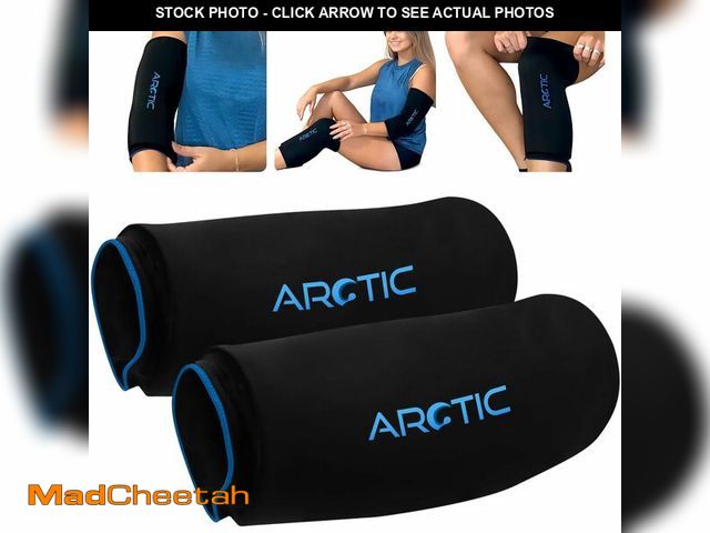 Lot 74-14279529 - 2 Pack - Premium Cold Therapy Compression Ice Sleeve, Knee Ice Pack Wrap for Injuries, Elbow, Quad &...