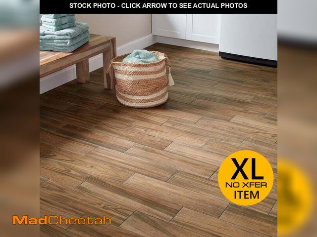 Lot 74-13286644 - Baker Wood 6 in. x 24 in. Walnut Glazed Porcelain Floor and Wall Tile (32 Boxes/ 465.6 Sq Ft) - UNUS...