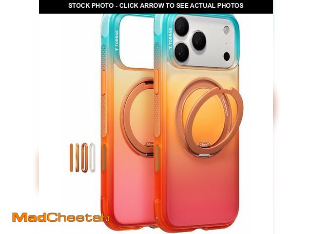 Lot 74-14273286 - TORRAS O3 Air for iPhone 17 Pro Case, 360 Magnetic Stand, [Fit for MagSafe] Slim Case for iPhone 17 ...