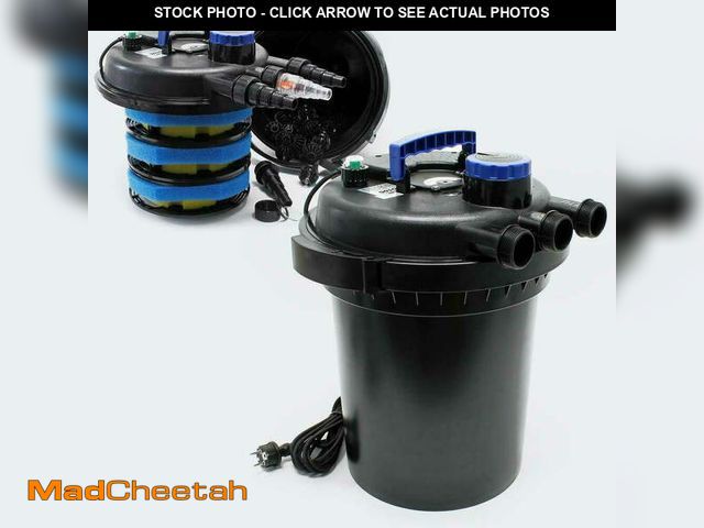 Lot 74-12765955 - SUNSUN CPF-250 Pressure Bio Filter 10000L for Pond Koi Water 4000 gal 13W UV Clarifier - UNUSED