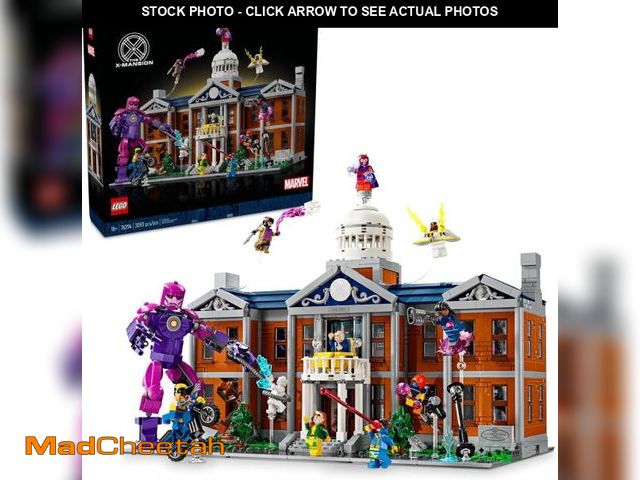 Lot 74-12100953 - LEGO Marvel X-Men The X-Mansion Building Set - Marvel Collectibles DIY Craft Kit for Adults, Ages 18...