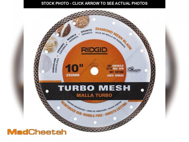 Lot 74-12517344 - RIDGID 10 in. Mesh Continuous Rim Diamond Blade - UNUSED