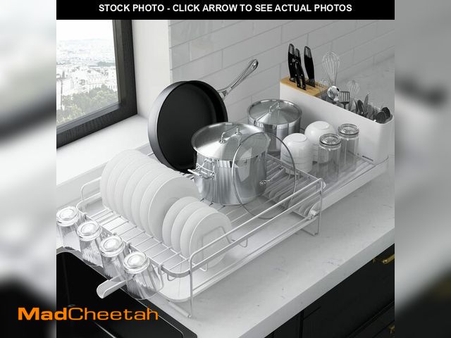 Lot 74-12878320 - Kitsure Large Dish Drying Rack - Extendable Dish Rack, Multifunctional Dish Rack for Kitchen Counter...
