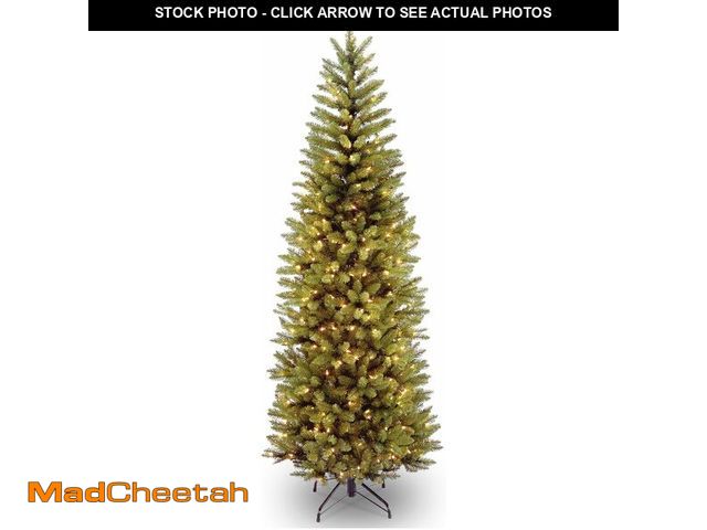 Lot 74-13041576 - National Tree Company 6.5 ft Pre-Lit Downswept Douglas Fir Artificial Christmas Tree, 650 Clear Ligh...