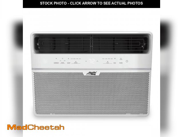 Lot 74-12339041 - Restored Arctic King 12,000 BTU Smart Wi Fi Window Air Conditioner Remote Control, 550 Sq Ft, White,...