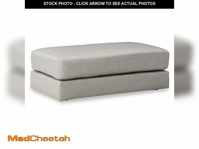 Lot 74-13561683 - Signature Design by Ashley Amiata Contemporary Rectangular Leather Match Upholstered Oversized Accen...