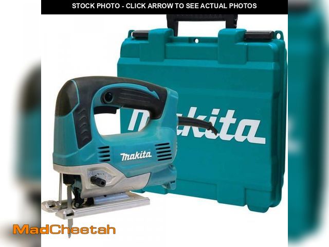 Lot 74-12492392 - Makita 6.5 Amp Corded Variable Speed Lightweight Top Handle Jig Saw with Case JV0600K - UNUSED