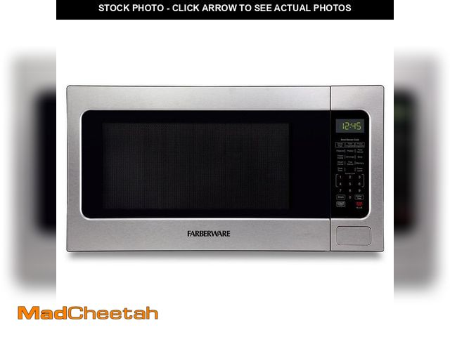 Lot 74-14285143 - Midea Professional 2.2 cu. ft. 1200-Watt Microwave Oven with Smart Sensor Cooking, Stainless Steel -...