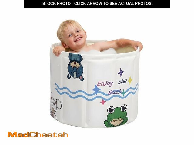 Lot 74-13955864 - WAVYEASEÃÂ® New Design Portable Bath Tub for Toddlers - Foldable Deep Soak Bathtub for Kids, One-Se...