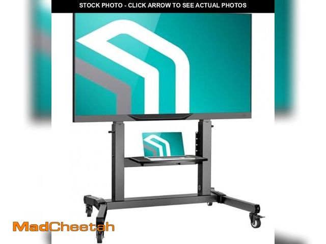 Lot 74-12203652 - ONKRON Portable TV Stand on Wheels for 50-100 Inch TV up to 265 Lbs - - UNUSED