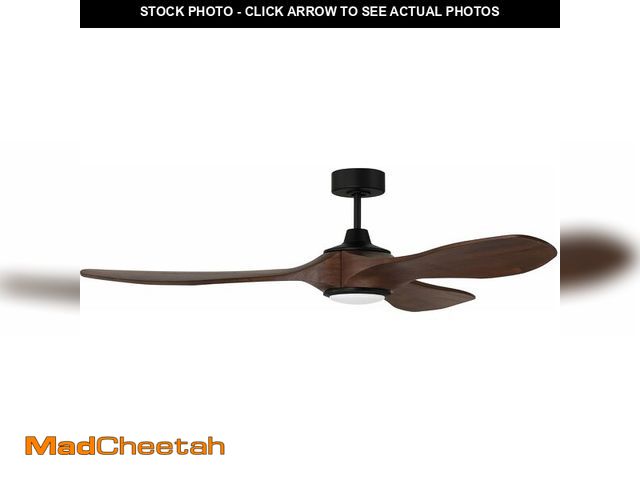 Lot 74-12573602 - Craftmade EVY60FB3 Envy Dual 60" Outdoor/Indoor Smart Ceiling Fan with LED Light and Remote, Compati...