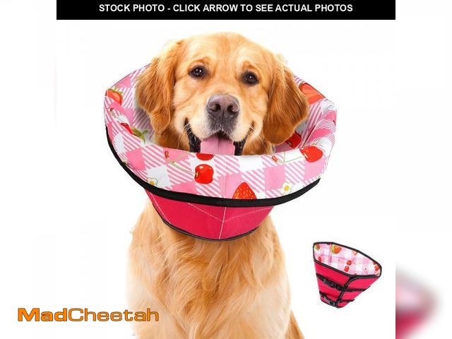 Lot 74-12435181 - Dog Cone Soft Surgery Dog Cone Collar - Adjustable Long Foldable Comfortable for Recovery Alternativ...