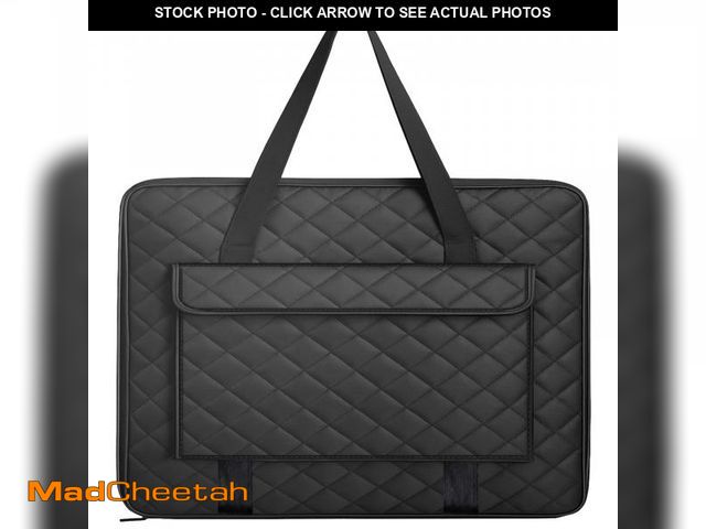 Lot 74-12217149 - JJRING 24x36 Quilting Portfolio Bag, Lightweight Black Art Canvas Portfolio Case, Portable Storage C...