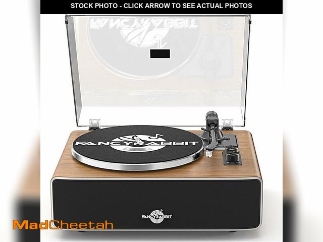 Lot 74-13710394 - Record Player with Speakers, Turntables for Vinyl Records with AT-3600L Cartridge, Belt Drive 2-Spee...