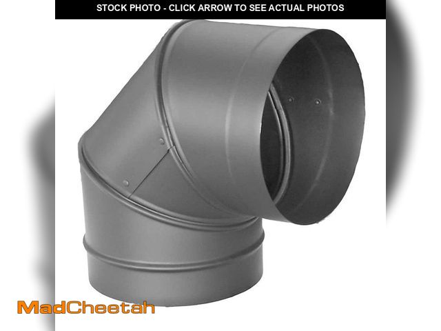 Lot 74-12921031 - DuraVent DuraBlack Stove Pipe 6in.  Diameter 90ÃâÃÂ° Elbow - UNUSED
