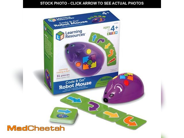 Lot 74-12604698 - Learning Resources Code &amp; Go Robot Mouse - 31 Pieces, Ages 4+, Coding STEM Toys, Screen-Free Cod...