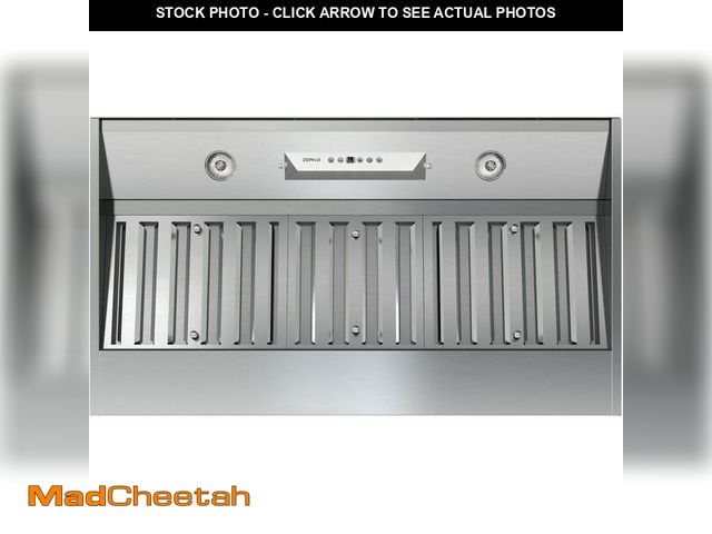 Lot 74-13577294 - Zephyr 36 inch Essentials Power Monsoon I Ducted/Ductless Built In/Insert Range Hood - 600 CFM Power...