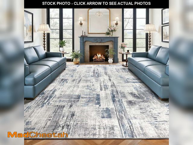 Lot 74-14369435 - SONORO KATE 9'x12' Area Rugs for Living Room, Machine Washable Modern Abstract Non Slip Soft Indoor ...